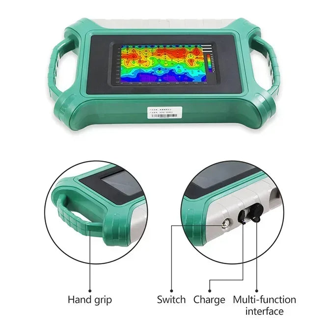 AIDU ADMT-300S-X 300M Underground Water Detector, Automatic Imaging, Precise and Stable, Adjustable Depth, 7-inch Touch Screen